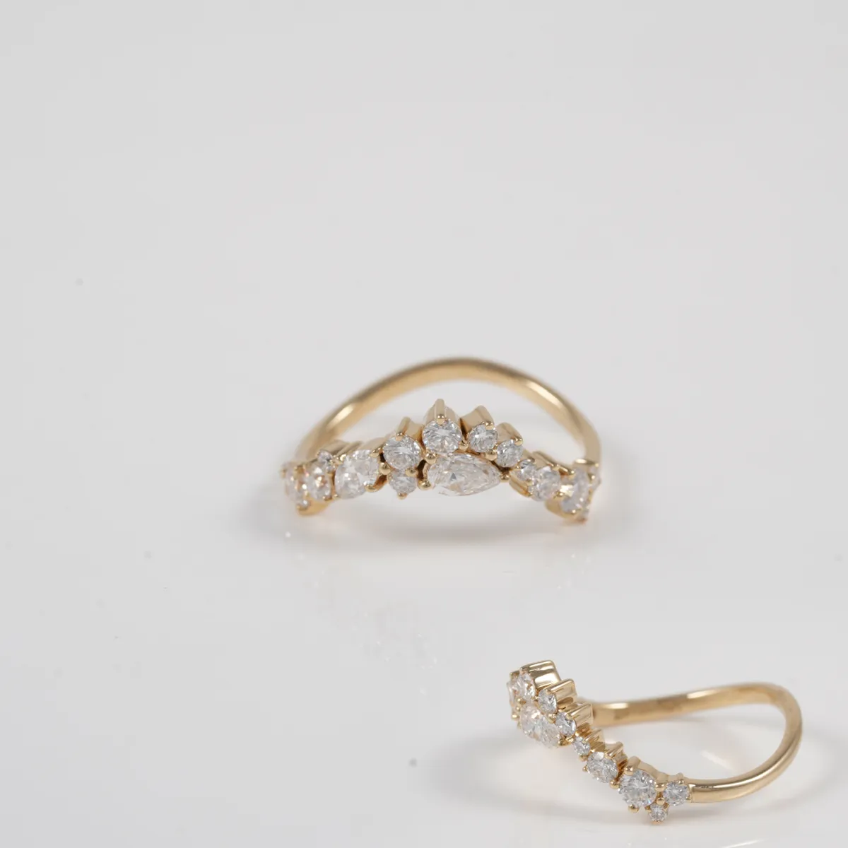 Marquise, Pear & Round Diamond Fashion Ring