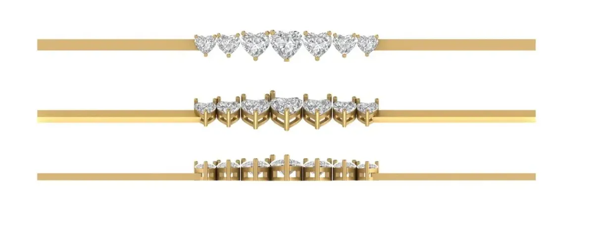 Heart Diamond Fashion Bracelet 