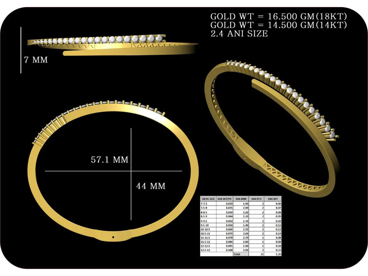 Round Diamond Bracelet 