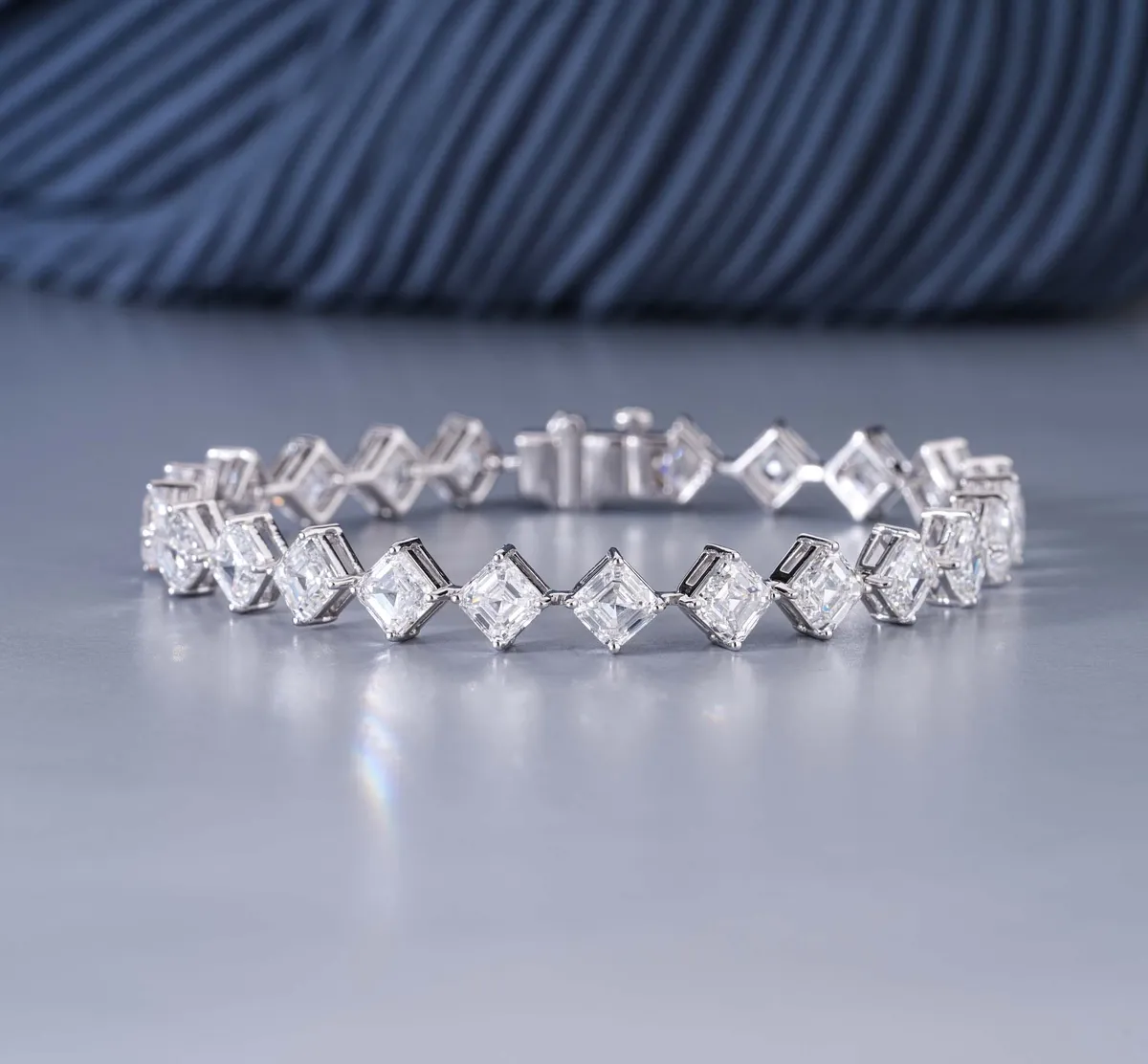 Emerald Diamond Tennis Bracelet 