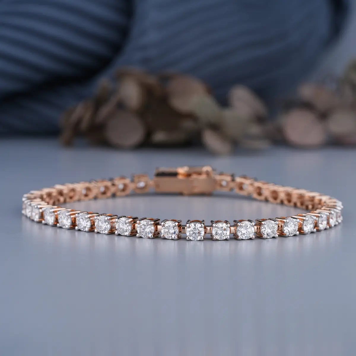 Round Diamond Tennis Bracelet