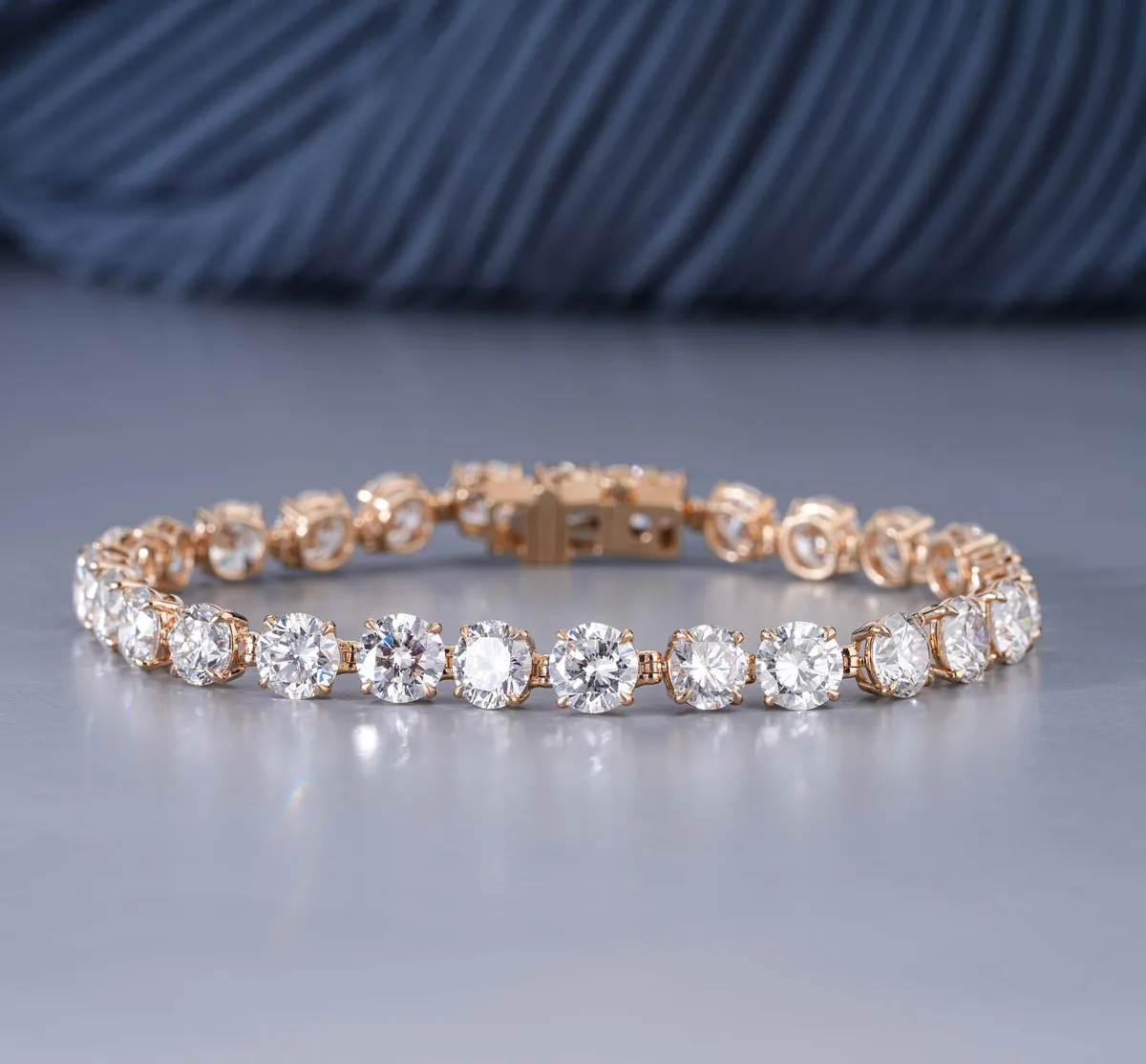 Round Diamond Tennis Bracelet 