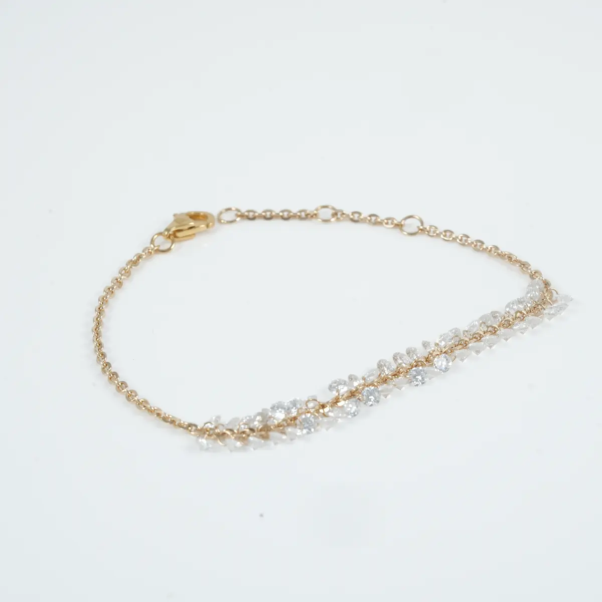 Round Drill Diamond Bracelet 