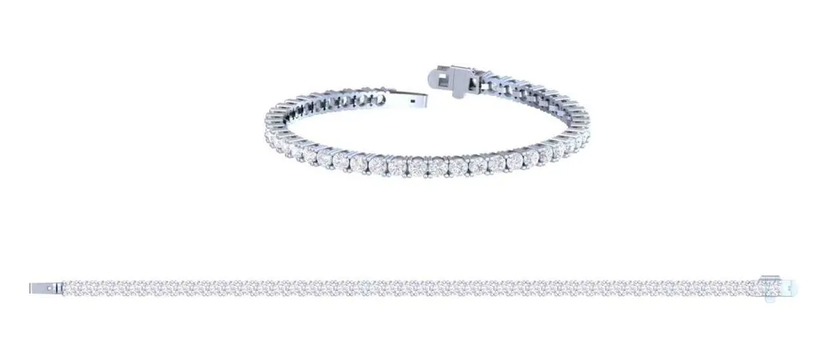 Round Diamond Tennis Bracelet 