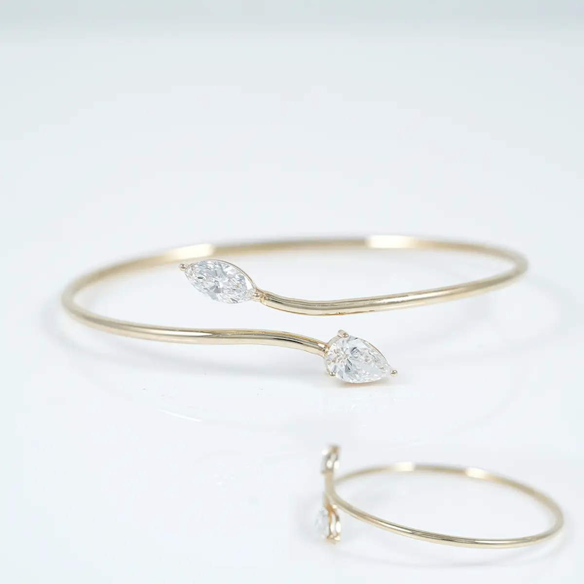 Pear & Marquise Diamond Bracelet 