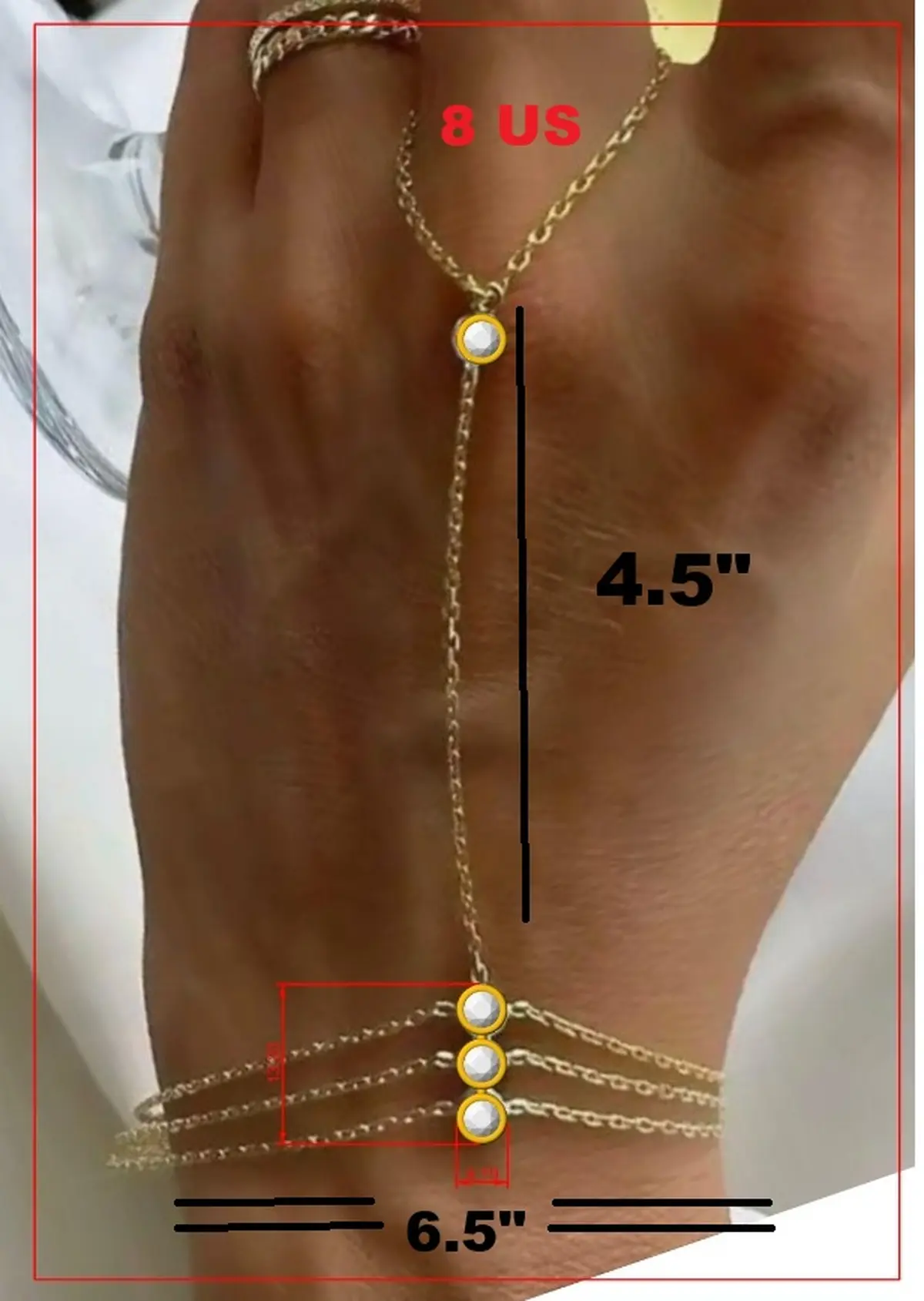 Bezel Setting Round Diamond Chain Bracelet 