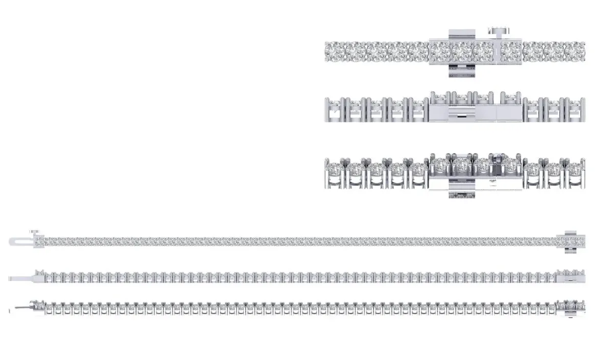 Round Diamond Tennis Bracelet 