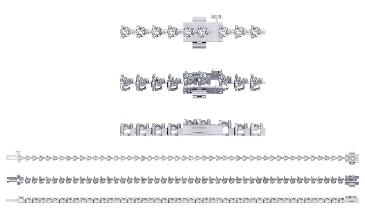 Round Diamond Tennis Bracelet 