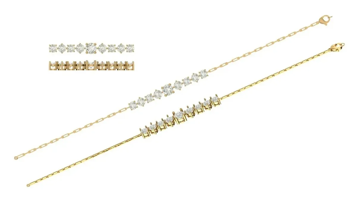 Round Diamond Fashion Bracelet 