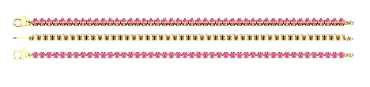 Round Diamond Tennis Bracelet 