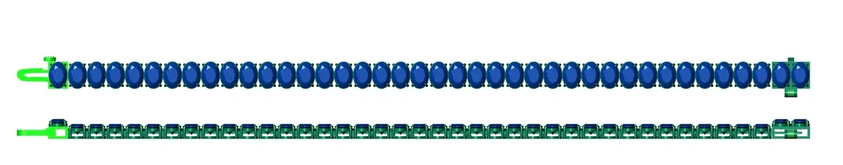 Oval Diamond Tennis Bracelet