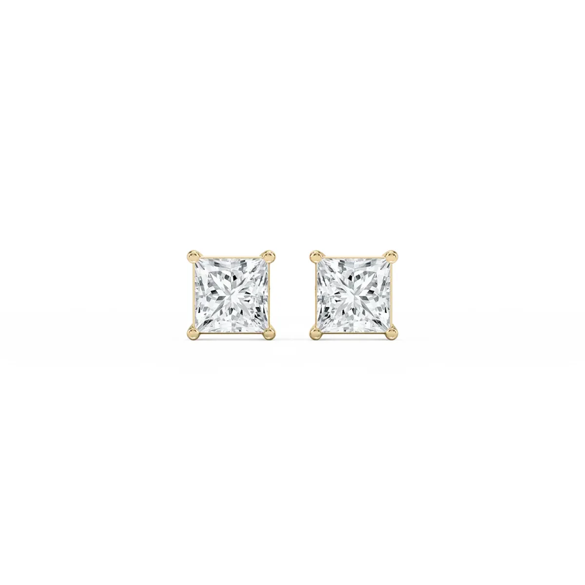 Princess Diamond Solitaire Earring 