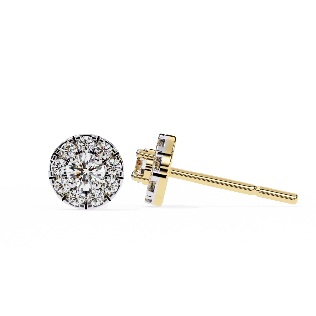 Round Diamond Earring 