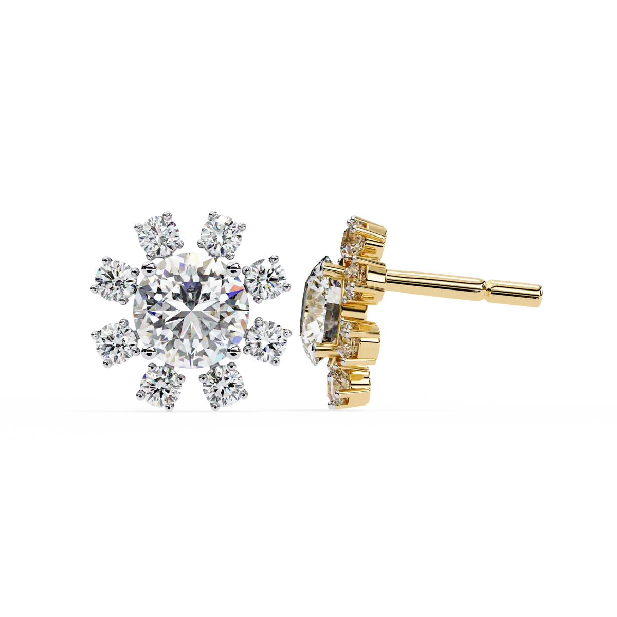 Round Diamond Fashion Earring 