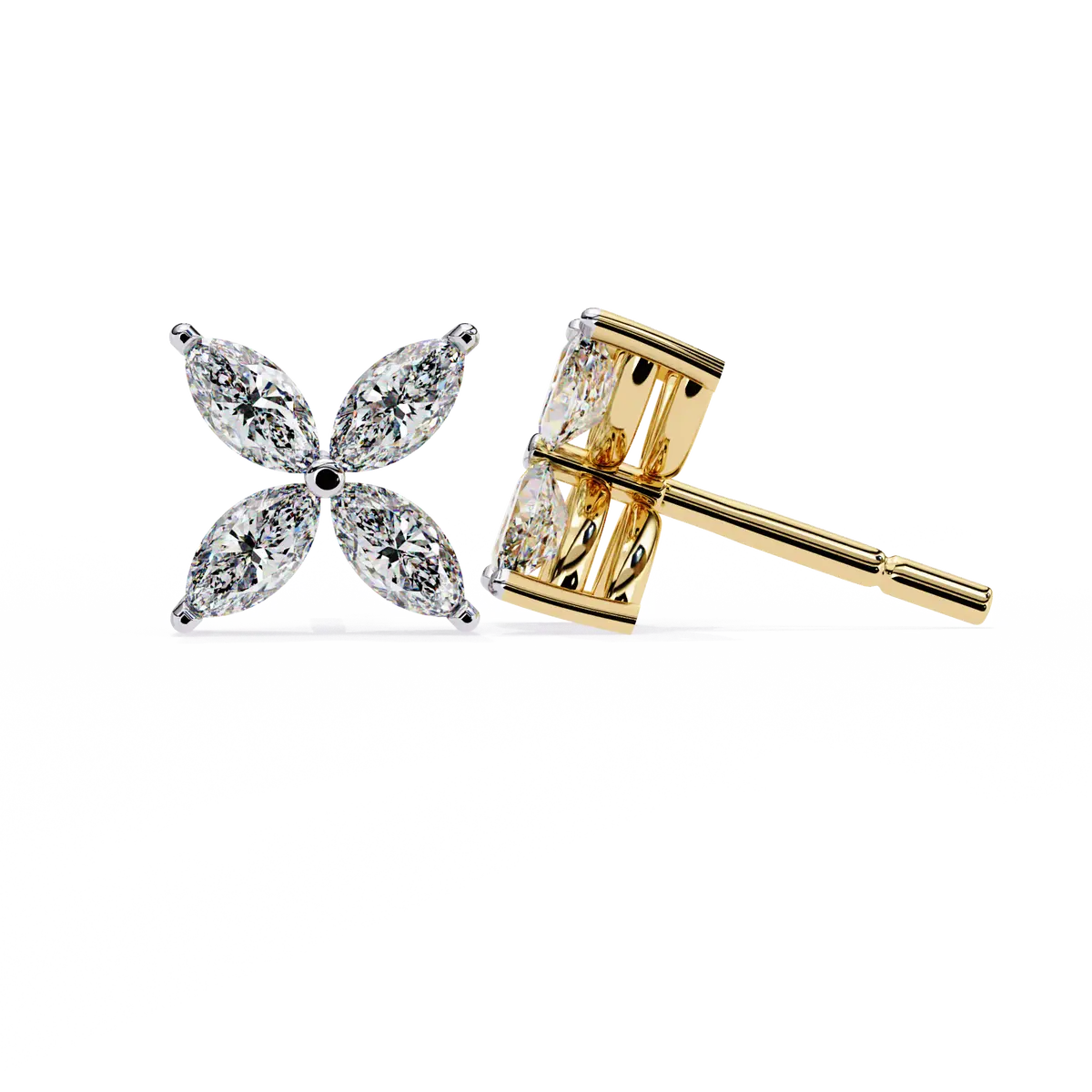 Marquise Diamond Fashion Earring 