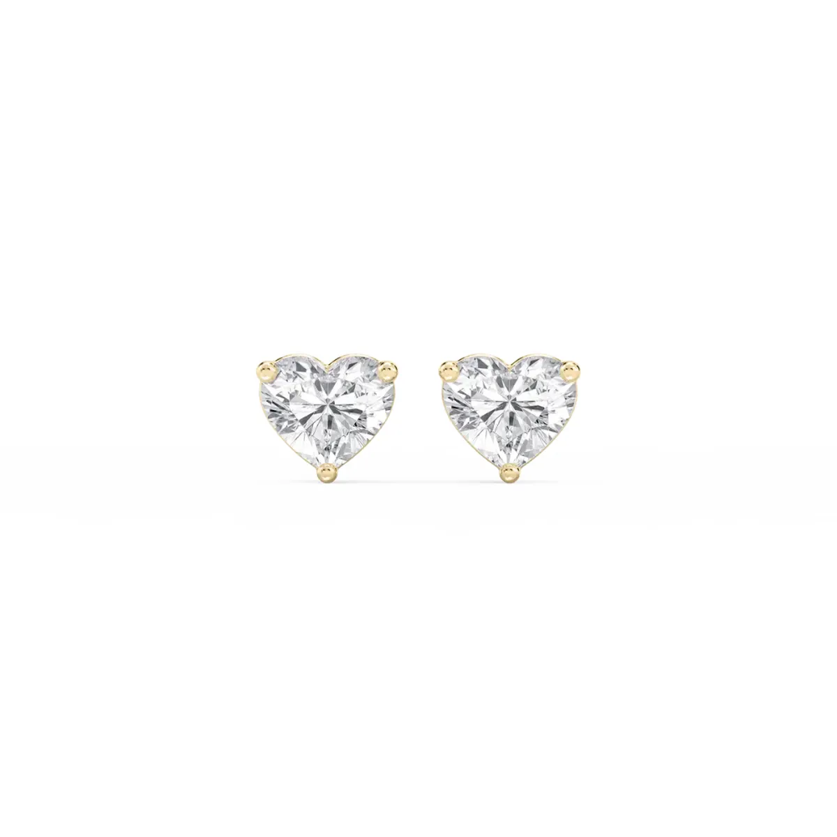 Heart Diamond Solitaire Earring 