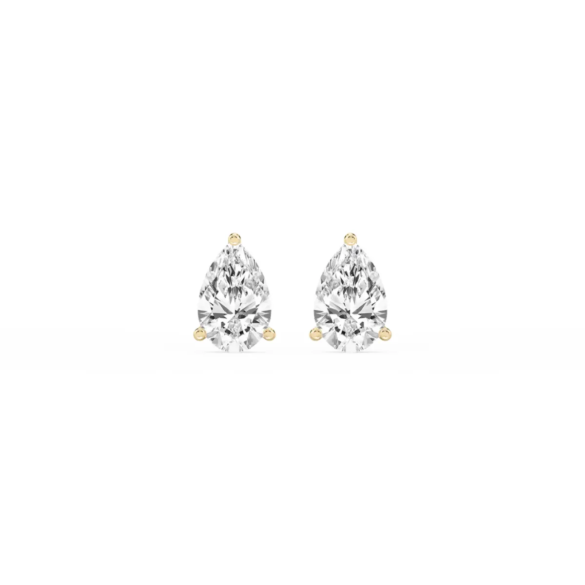 Pear Diamond Solitaire Earring 