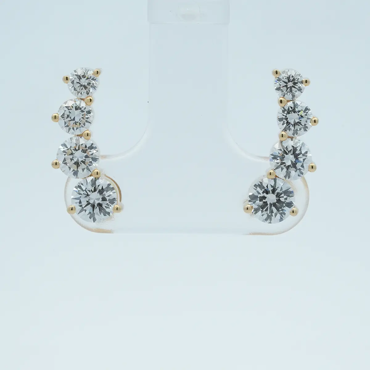 Round Diamond Earring 