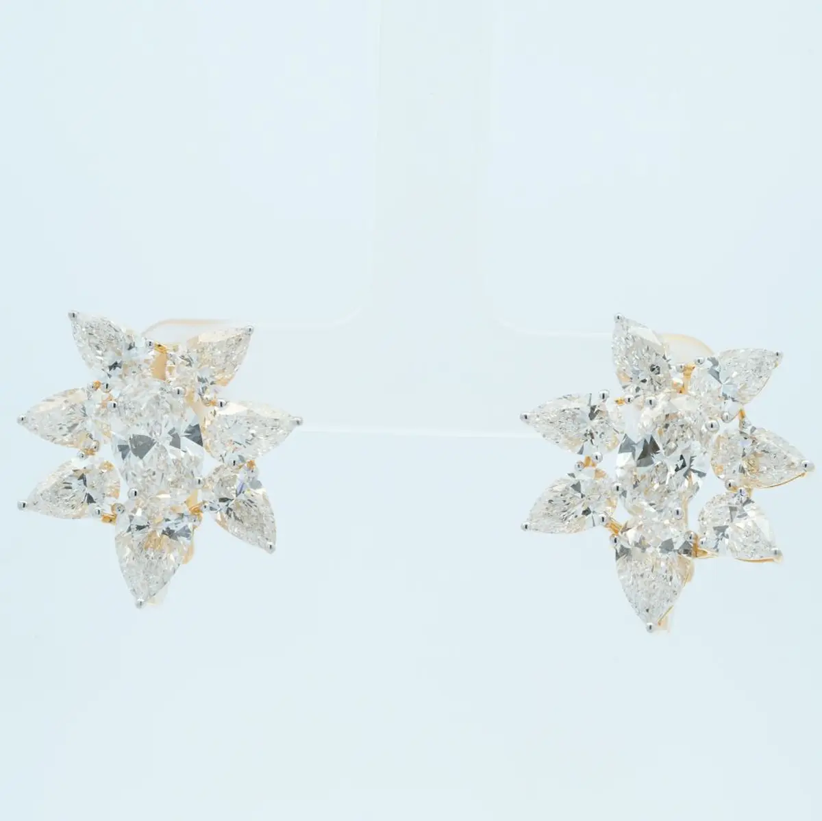 Oval & Pear Diamond Fashion Earring 