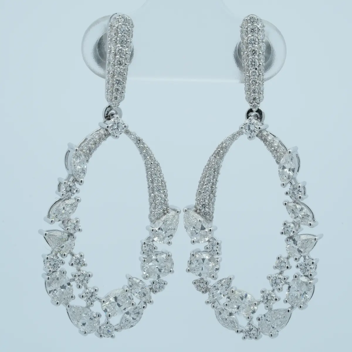 Pear, Oval, Marquise & Round Hanging Earring 