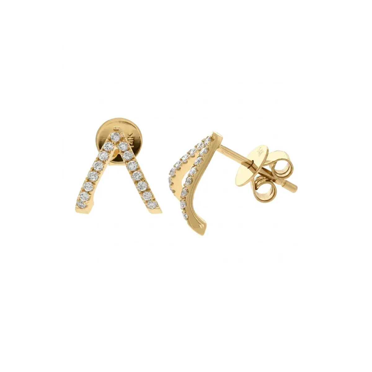 Round Diamond Earring 