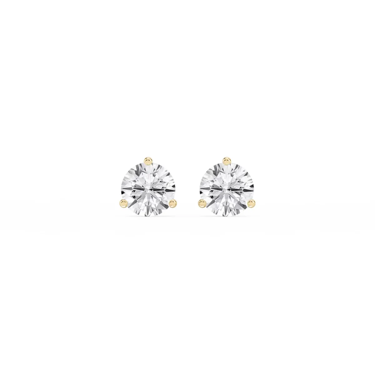 Round Diamond Solitaire Earring 