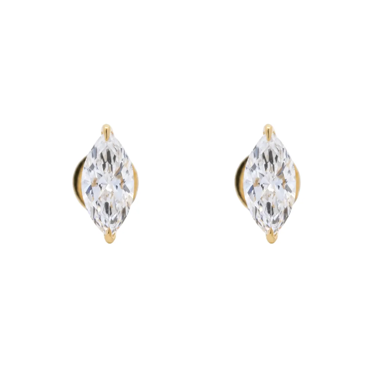 Marquise Diamond Solitaire Earring 