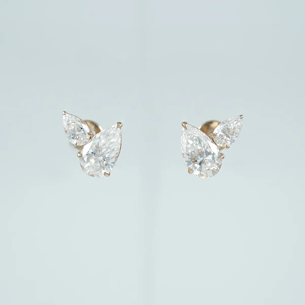 Pear Diamond Fashion Earring 