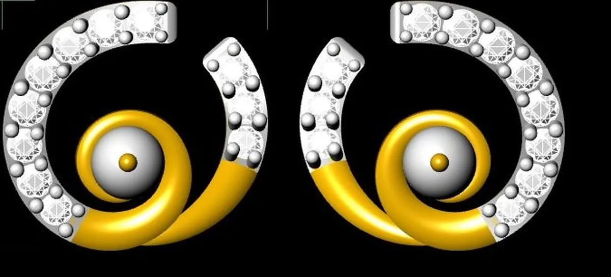 Round Diamond & Perl Fashion Earring 