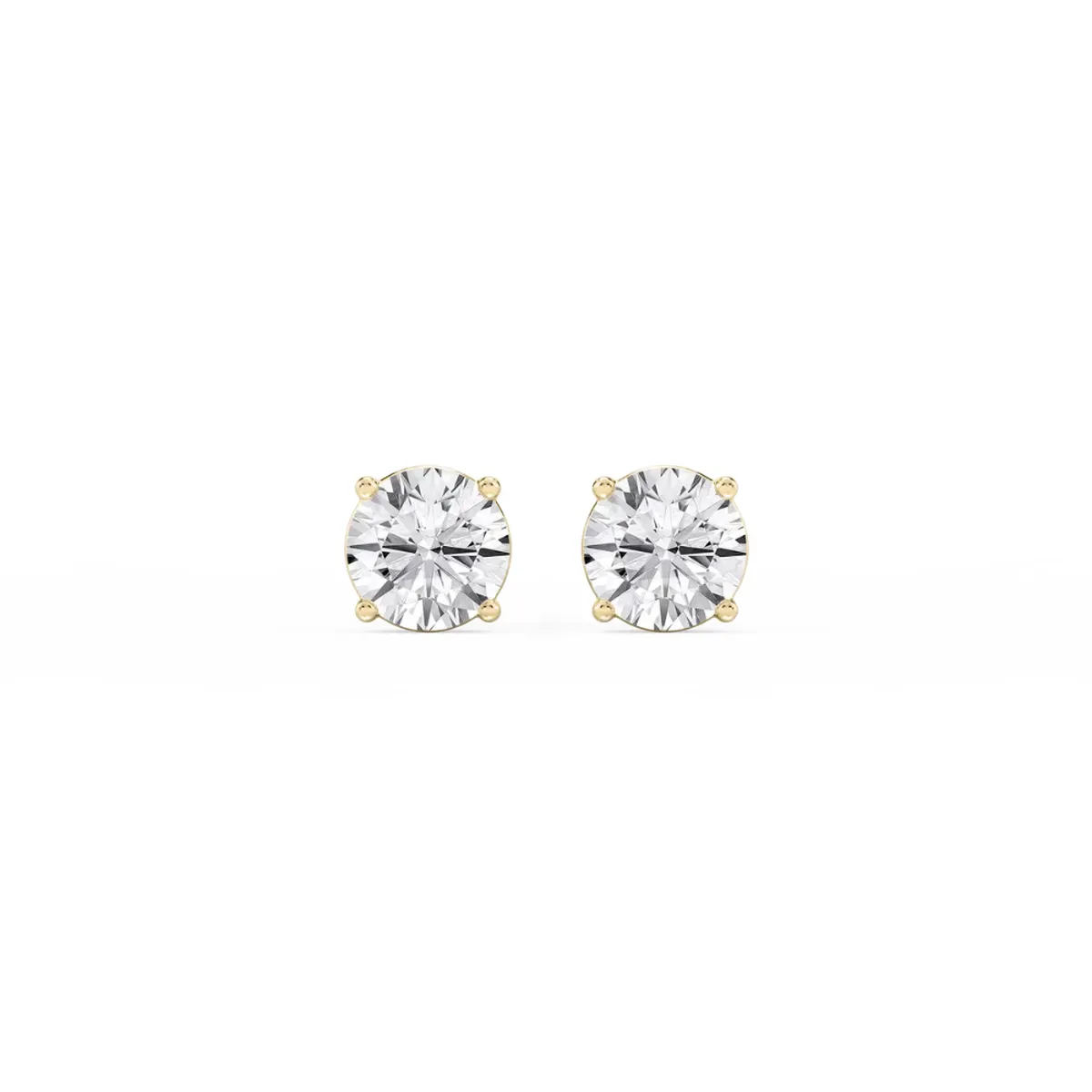Round Diamond Solitaire Earring 