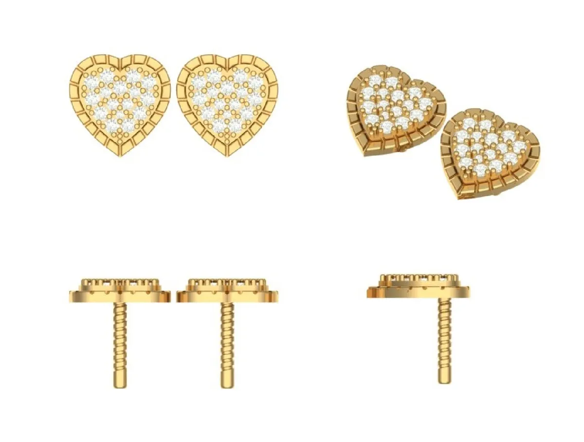 Round Diamond Earring