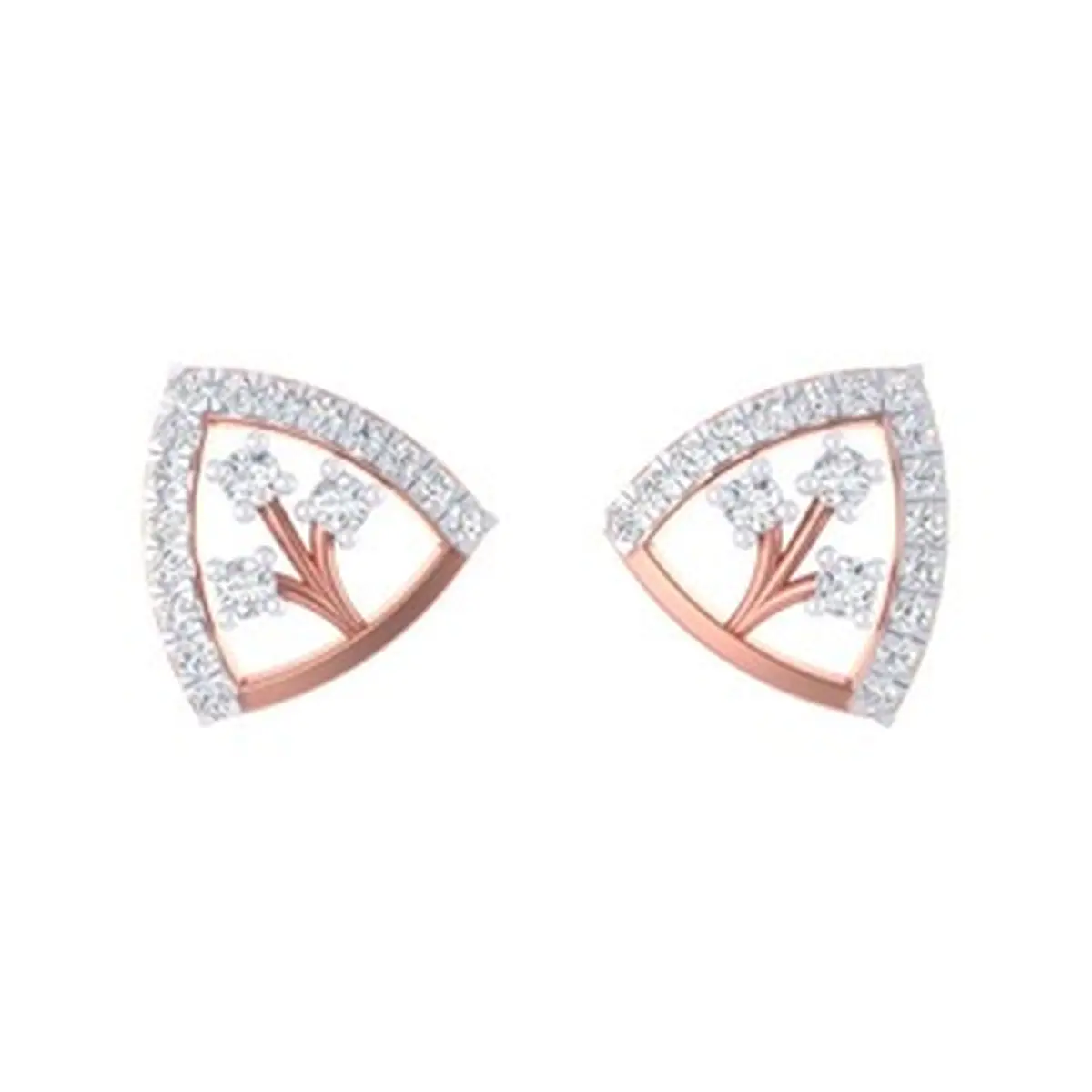 Round Diamond Earring 