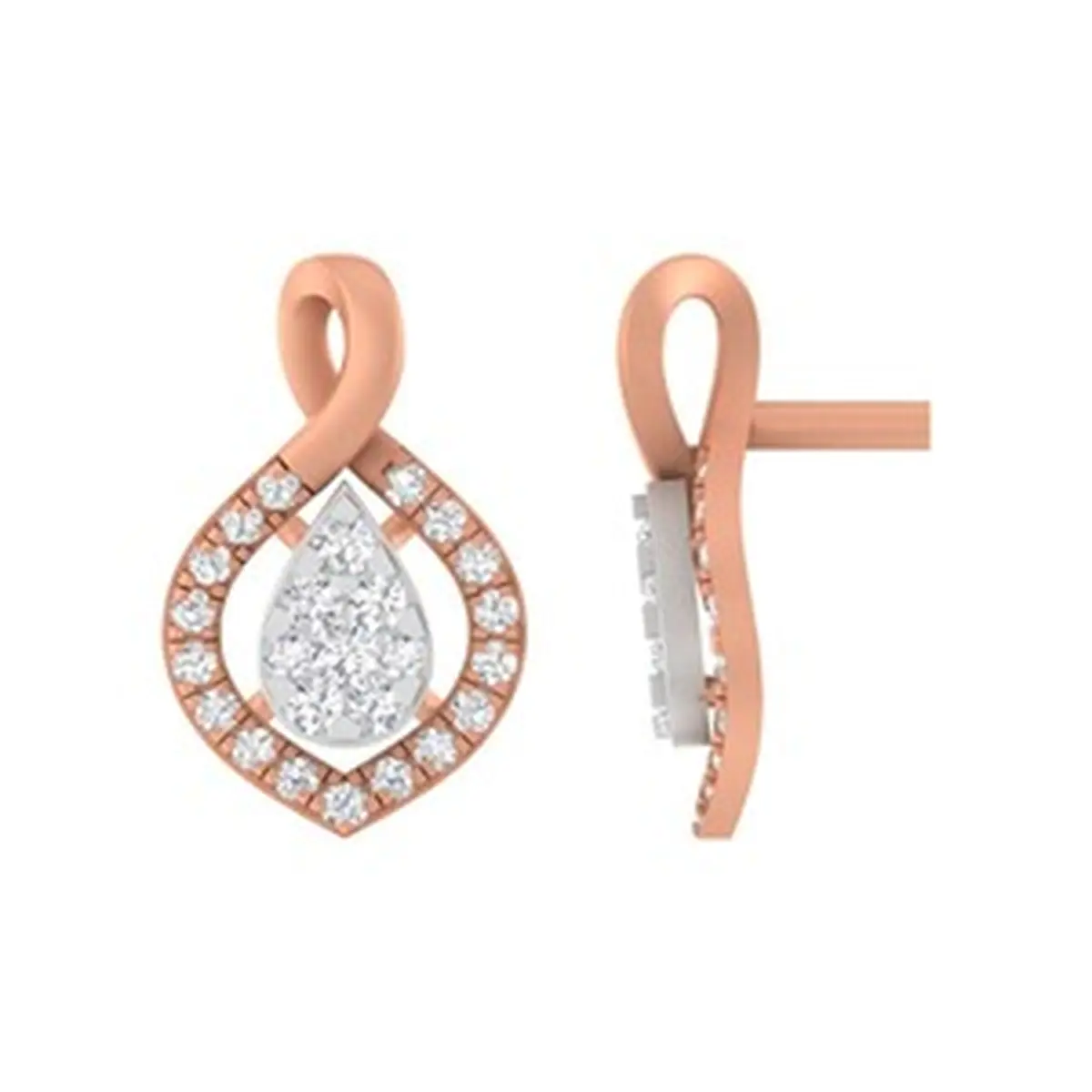 Round Diamond Earring 