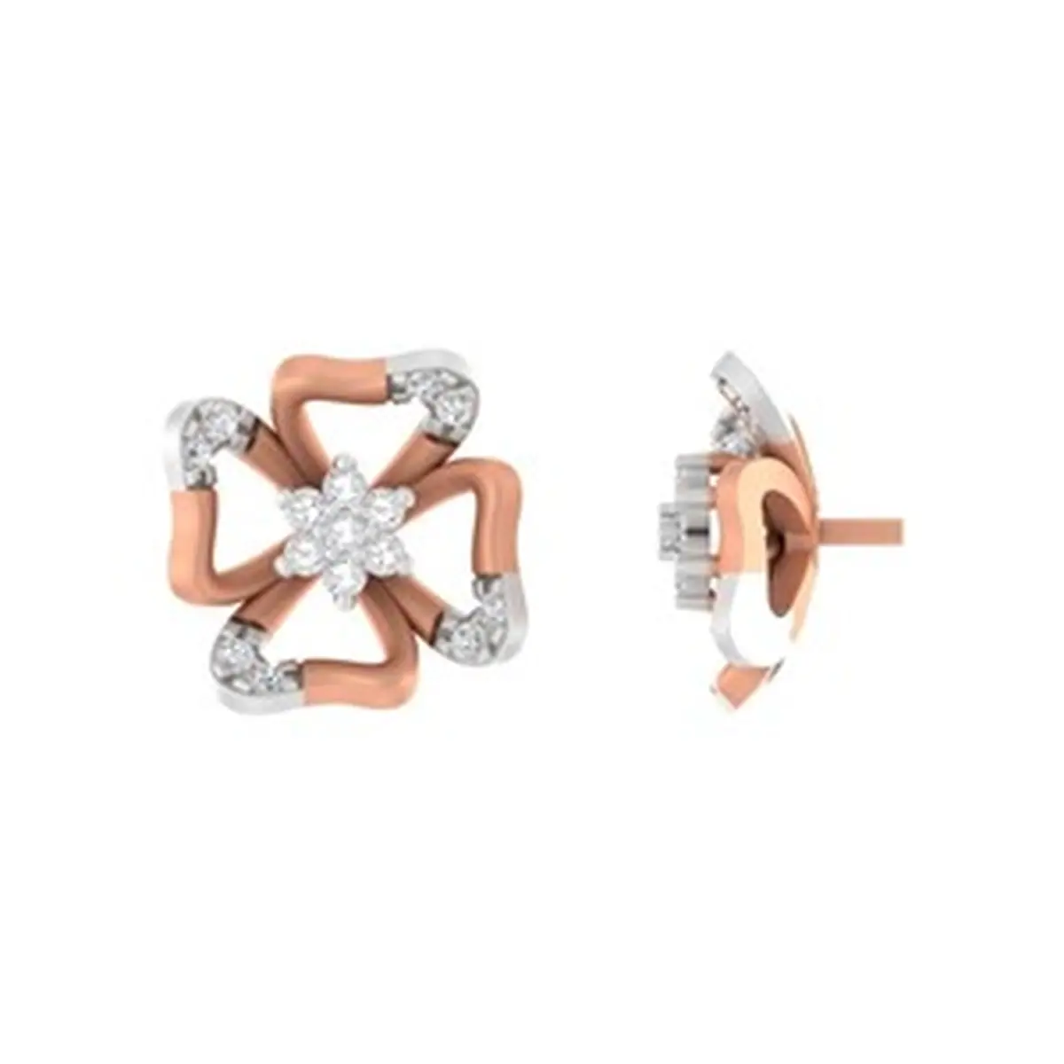Round Diamond Earring 