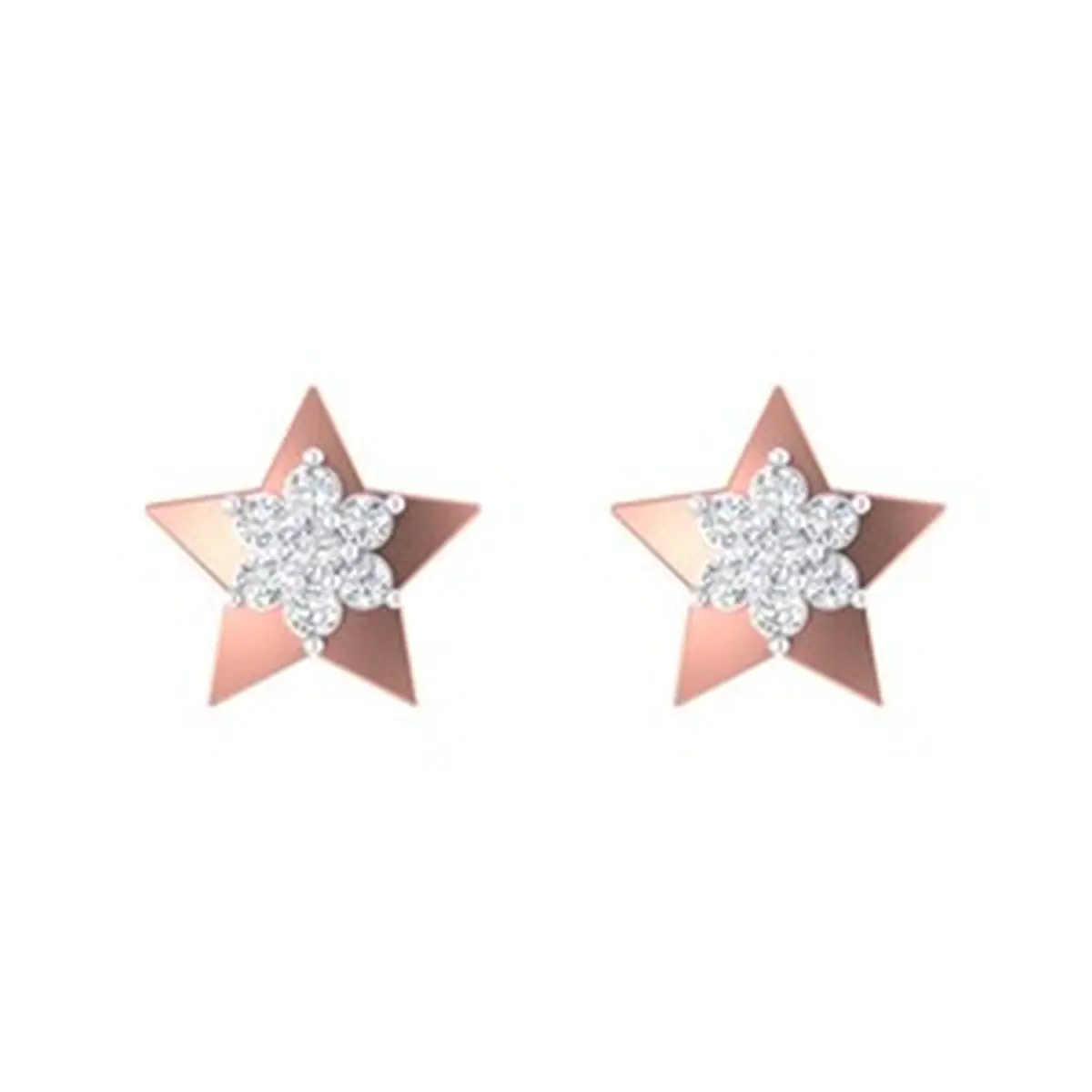 Round Diamond Earring 