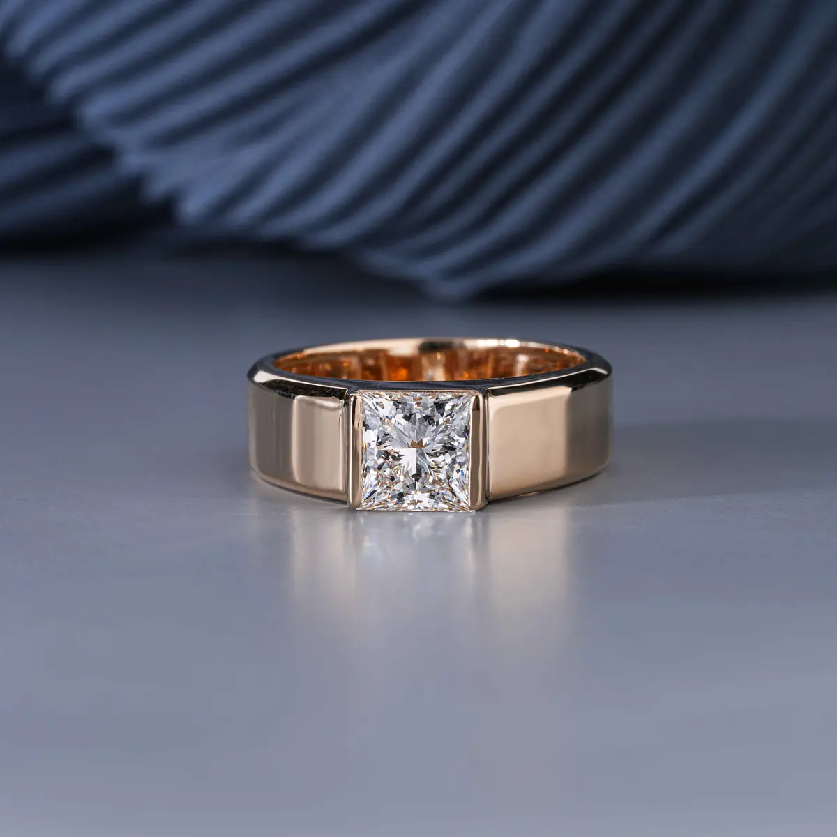 Princess Diamond Solitaire Ring 