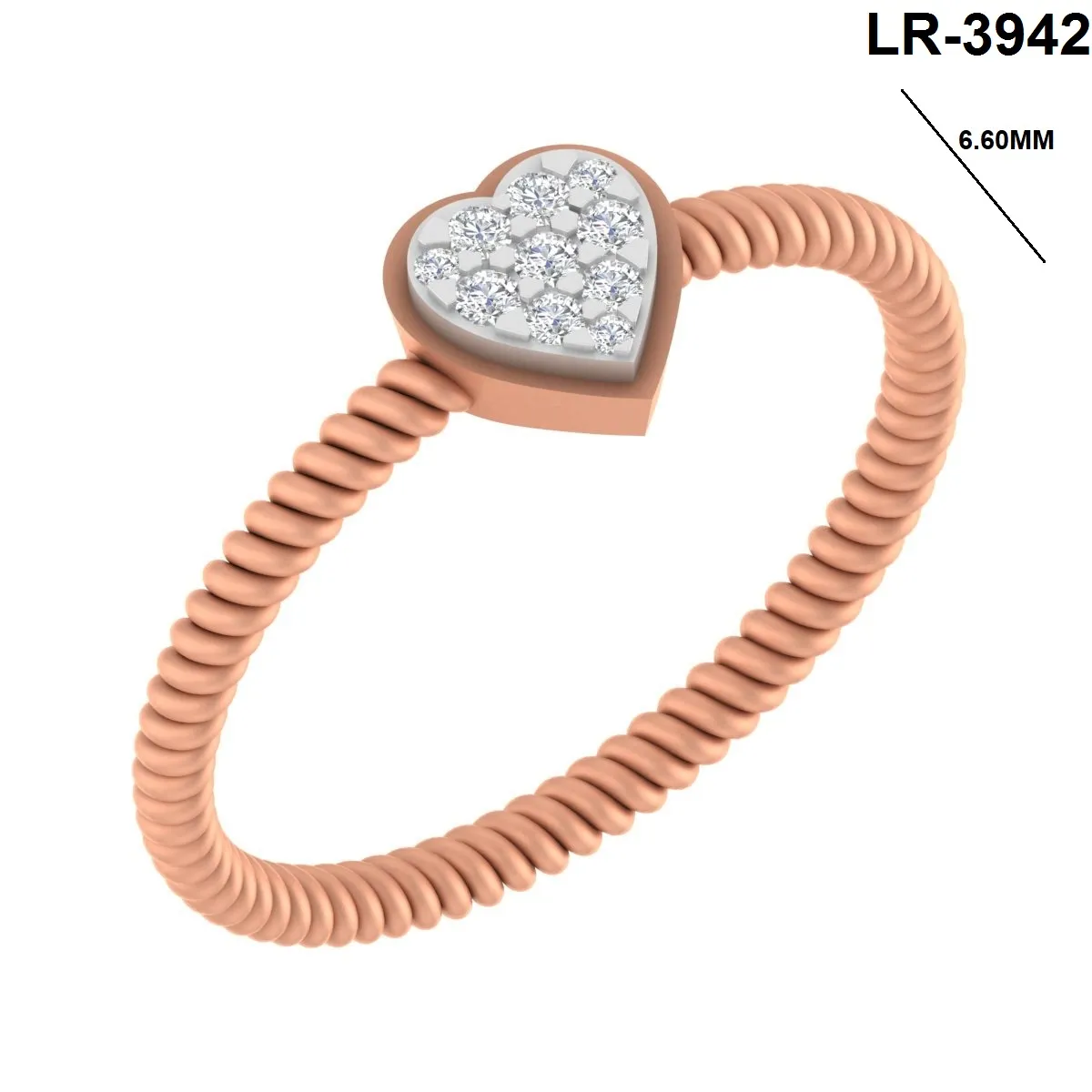 Round Diamond Ladies Ring 