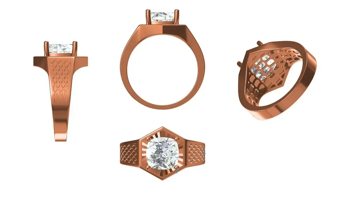 Round Diamond Solitaire Band 