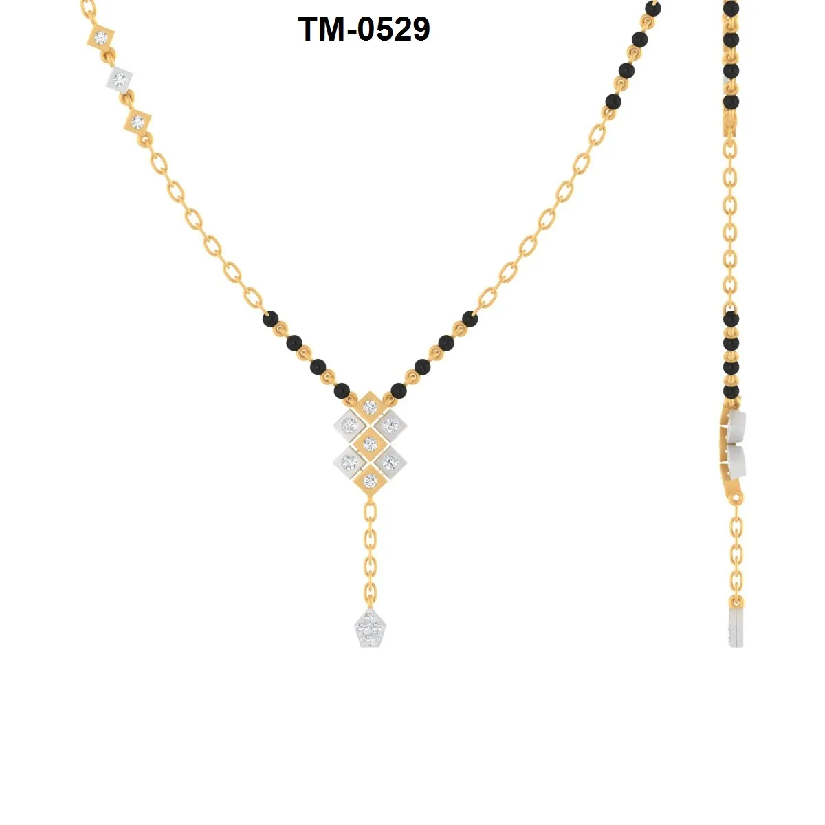 Round Diamond Mangalsutra 