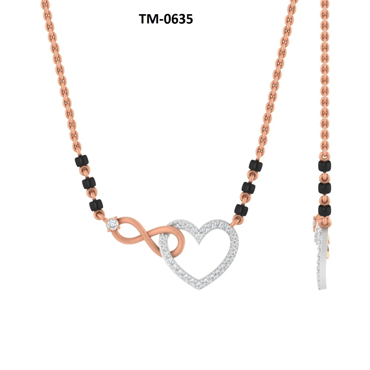 Round Diamond Mangalsutra 