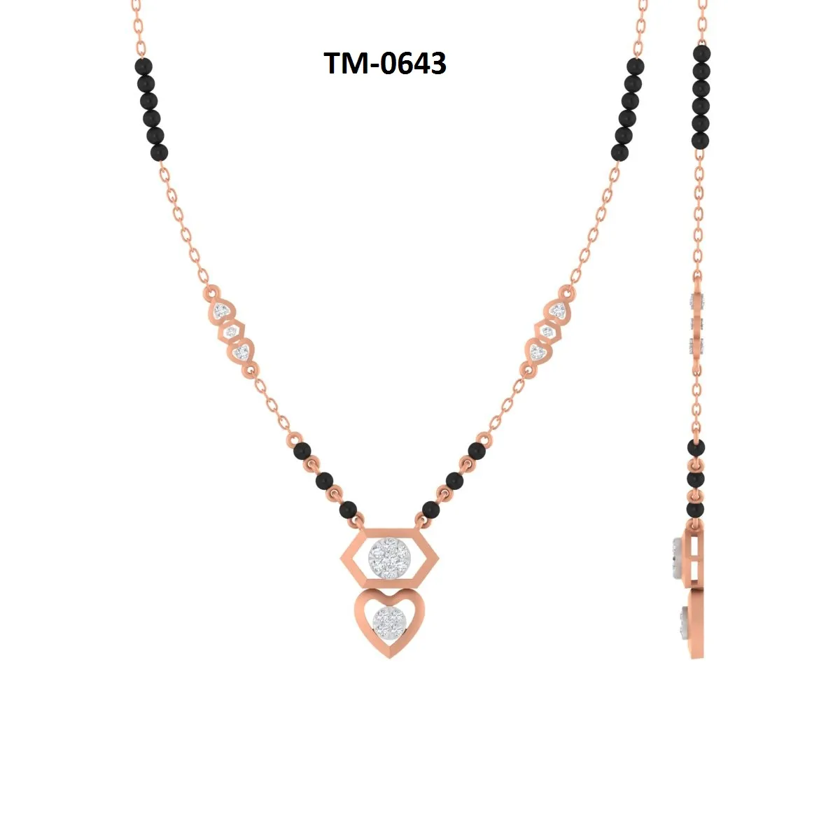 Round Diamond Mangalsutra 