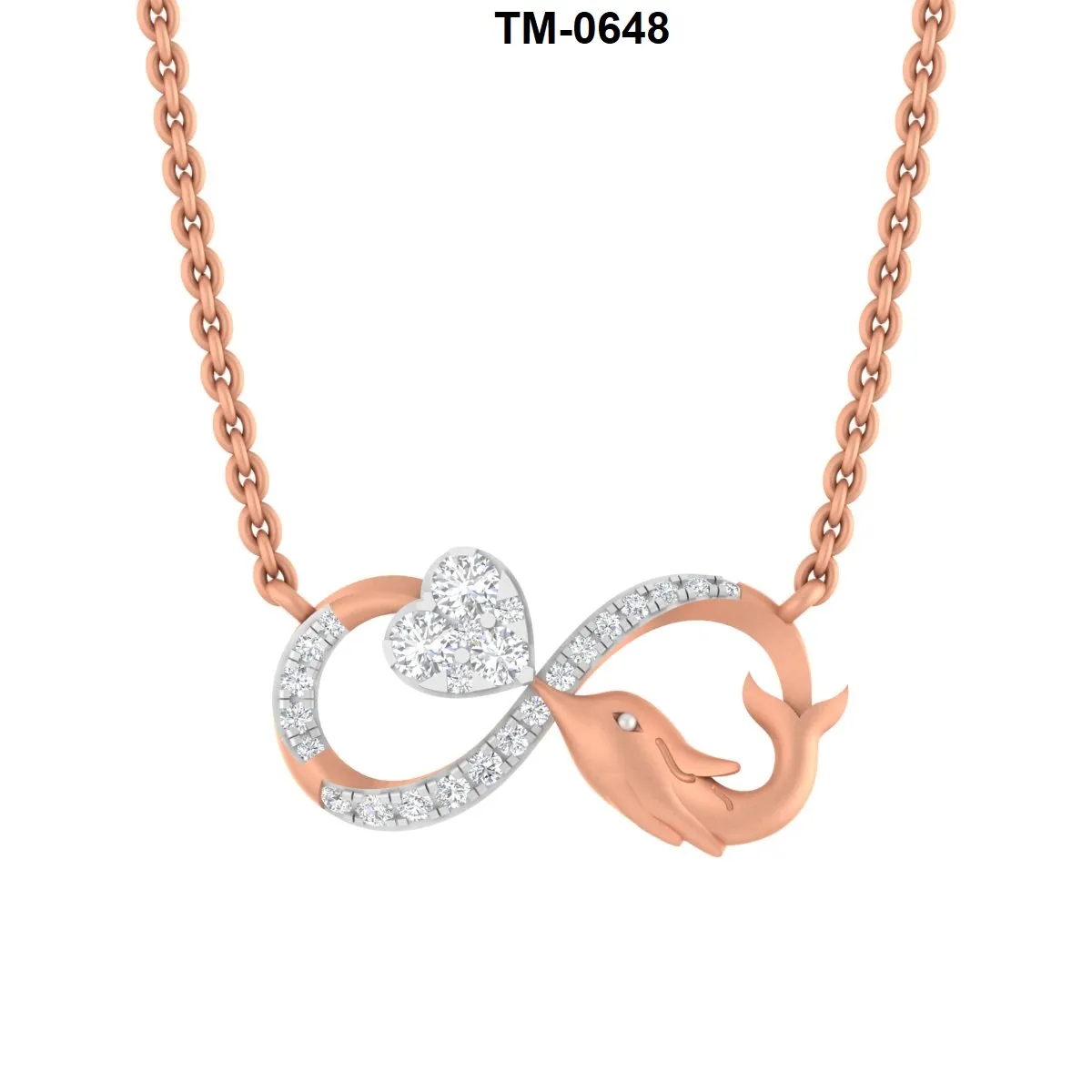 Round Diamond Necklace  