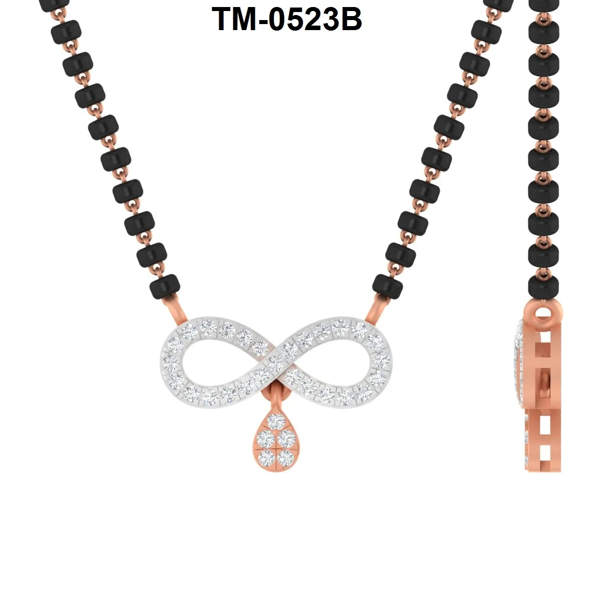 Round Diamond Mangalsutra 