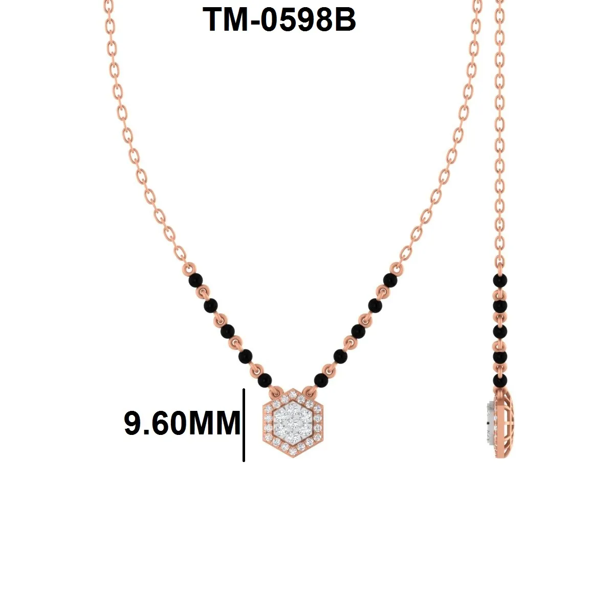 Round Diamond Mangalsutra 