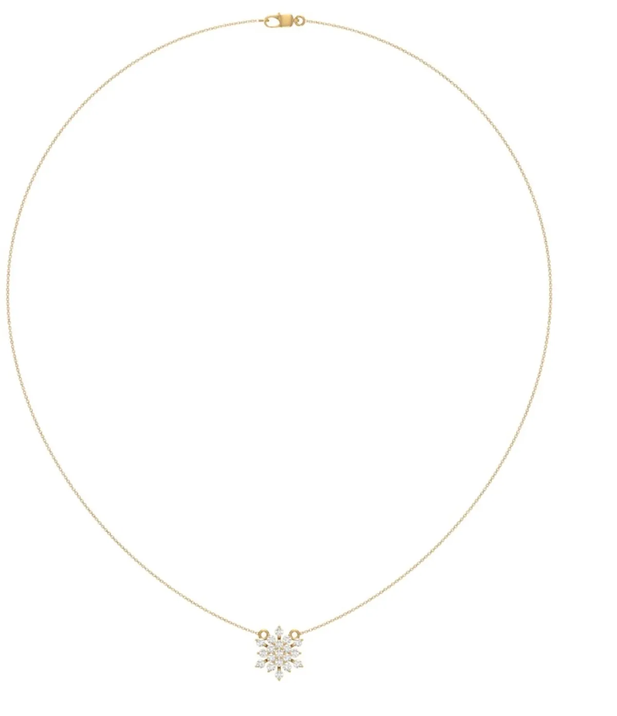 Round Diamond Necklace 