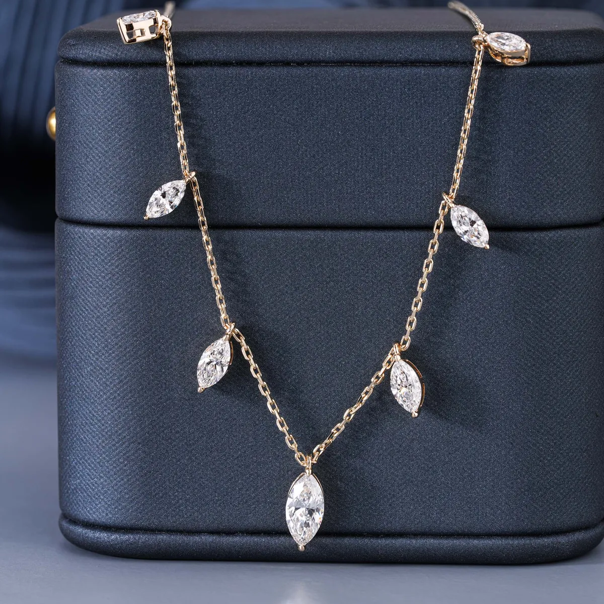 Marquise Diamond Fashion Necklace 