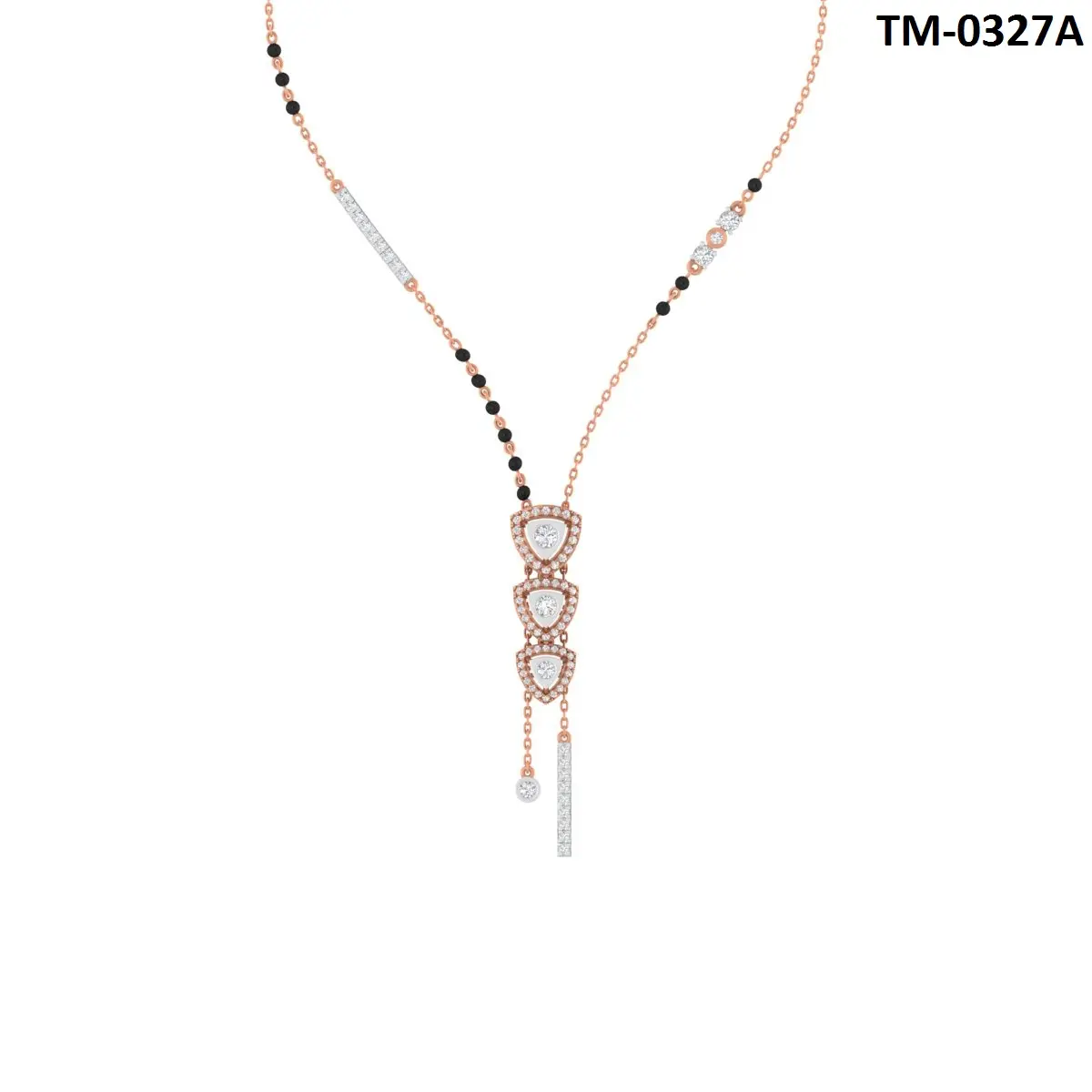 Round Diamond Mangalsutra 
