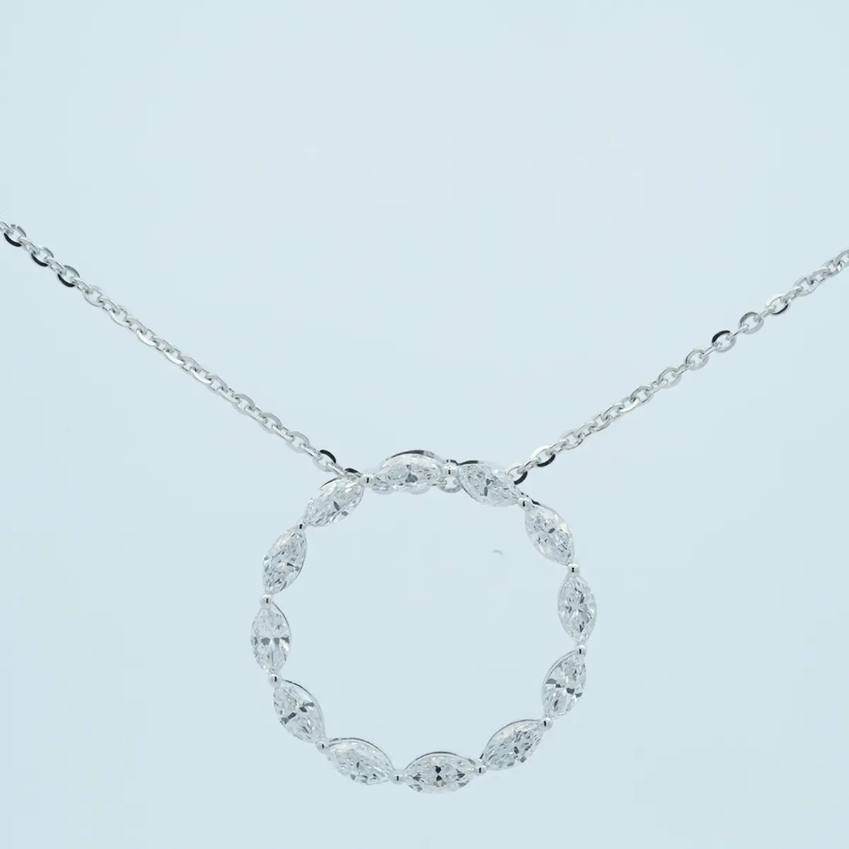 Marquise Diamond Fashion Necklace 