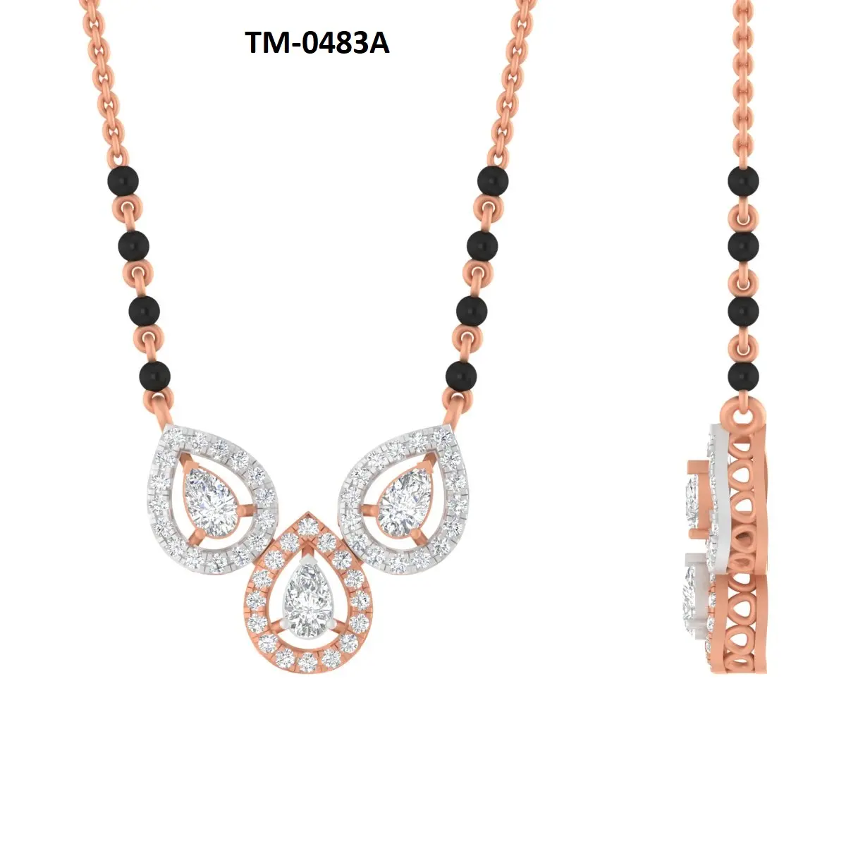 Round Diamond Mangalsutra
