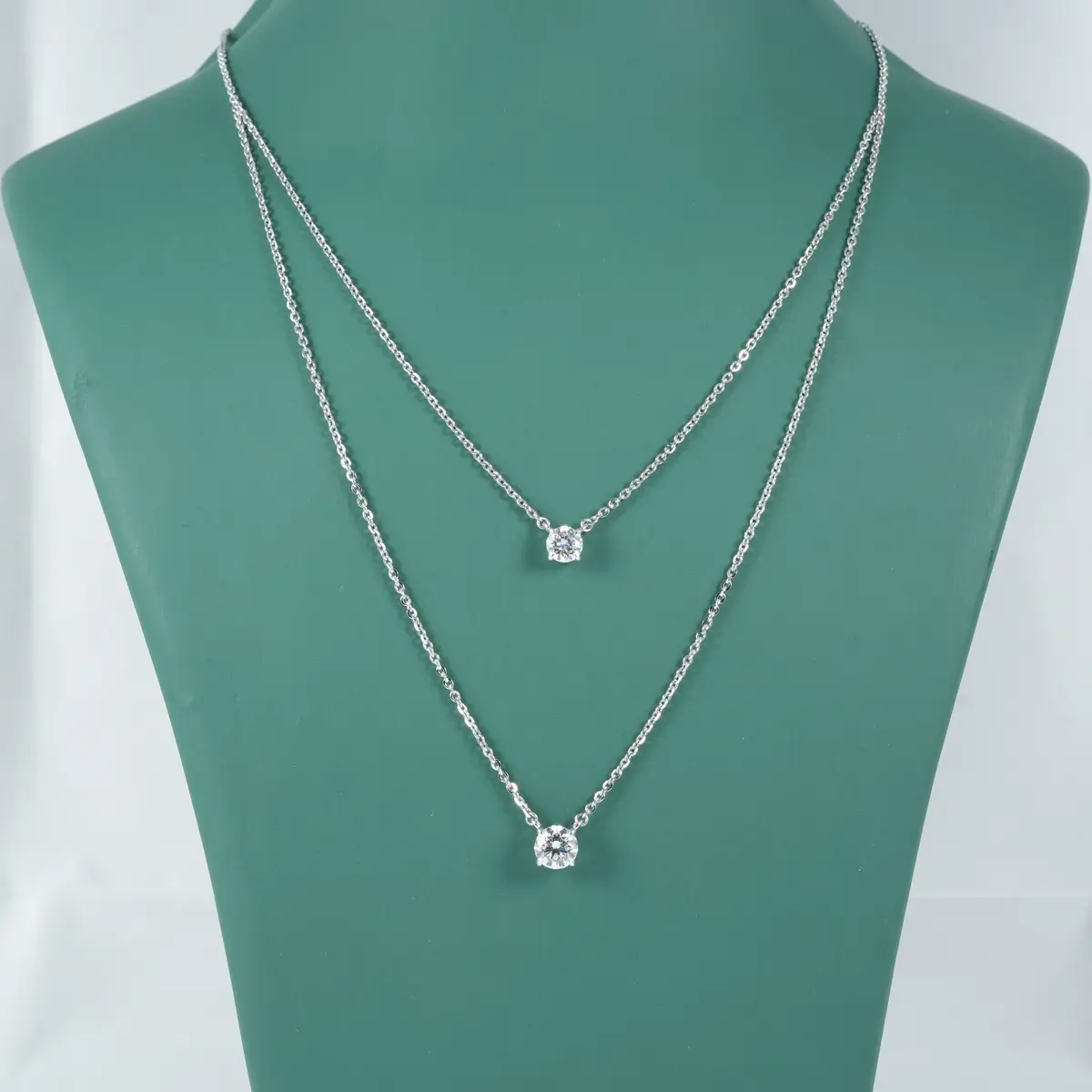 Round Diamond Solitaire Necklace 
